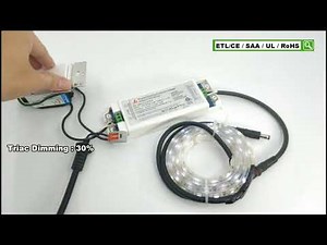 24W 30W 48W 60W Triac Dimmable CV Led Driver with UL ETL CE listed