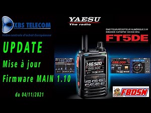 UPDATE / Mise à jour FT5D YAESU Firmware MAIN vers 1.10 #RADIOAMATEUR #F8DSN