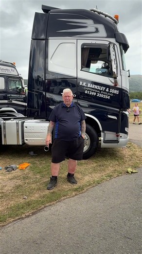 Steve talks us through the Volvo FH 540 he drives for D K Barnsley & Sons Ltd, operating with a refrigerated trailer on work throughout Europe. 🖤 #VolvoFH #VolvoTrucks | Volvo Trucks UK