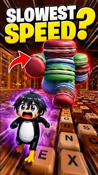 What's the SLOWEST Speed to Beat Stage 5? 😱 #roblox #keyboardsescape #challenge