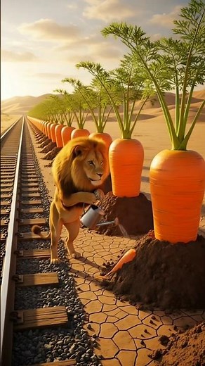 "Zebra Finds Magical Golden Coins | Lion’s Carrot Mystery | Trending Animal Story Animation"