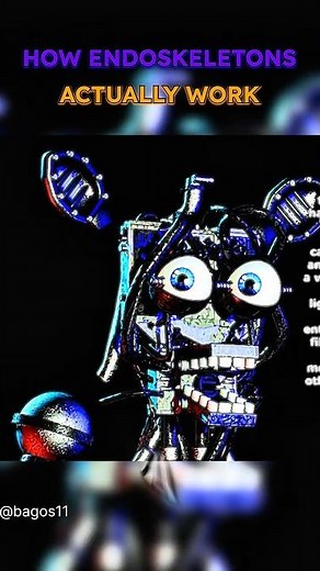 HOW ENDOSKELETONS ACTUALLY WORKS 💀 #shorts #fnaf #horror