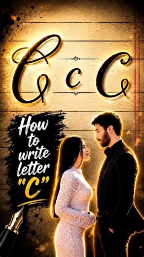 How to Write a Beautiful Calligraphy Letter C ✍️ | Easy C Letter Tutorial #Shorts #handwriting