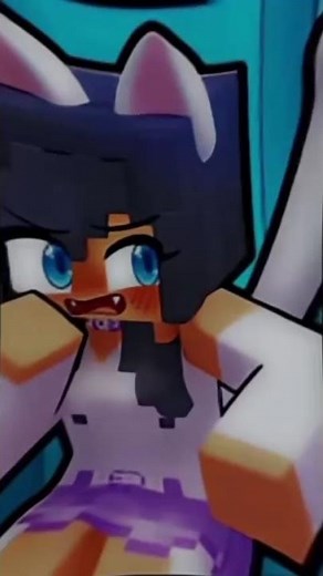 Aphmau and Aaron edit dog and cat #minecraft