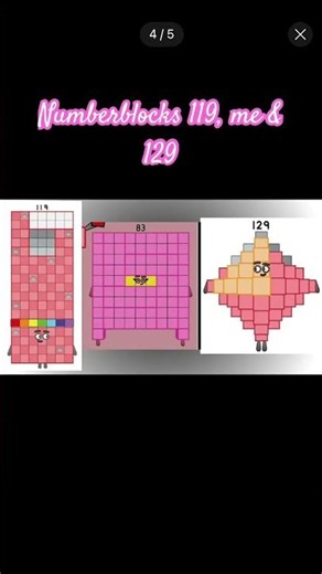 Numberblocks 119, me & 129 #numberblocksfanmade #theanomaly #numberblocksclub #numberblocks