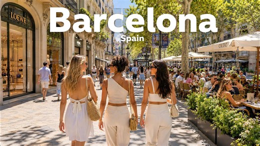 巴塞罗那，西班牙 🇪🇸 - 一场巴塞罗那风情的4K HDR步行之旅