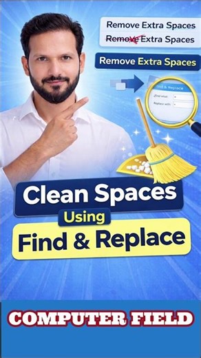 Excel Trick: Clean Spaces Using Find & Replace ‪@Expert_Bano‬ #shorts #ytshorts