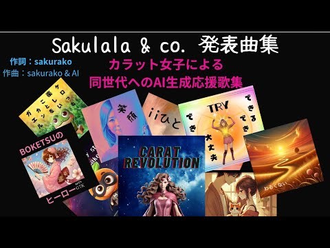 今までバラバラに公開してきたsakurako曲たちまとめ歌詞付き