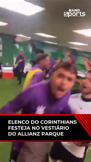 171K views · 9.6K reactions | FESTA NO RIVAL 浪 Os jogadores do Corinthians não perderam tempo e, logo após o apito final no Dérbi, começaram as comemorações pela vitória ainda no vestiário do Allianz Parque, casa do Palmeiras. #BandSports #CopaDoBrasil #Palmeiras #Corinthians #Allianz | BandSports | Facebook