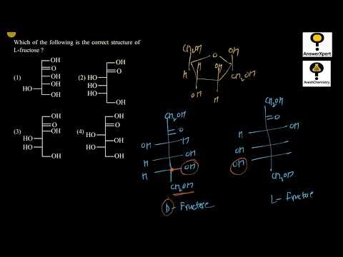 Which of the following is the correct structure of L-fructose?