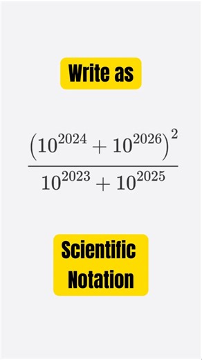 Mastery of Exponents - Simplify to Scientific Notation #maths #grequant #entranceexam