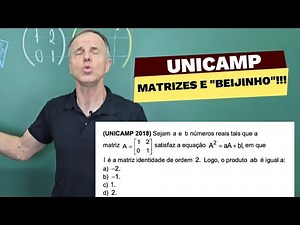 UNICAMP 2018- Sejam a e b números reais tais que a matriz A = ( ) satisfaz a equação A2 = aA +bI,