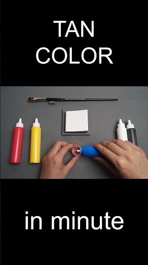 How to make Tan color for painting in minute #shorts