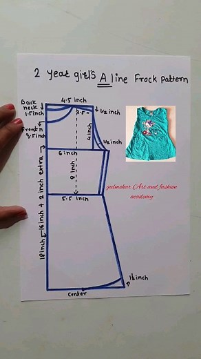2.2K views · 21 reactions | 2 years old baby girl A line frock pattern#殺 | Our fashion academy | Facebook