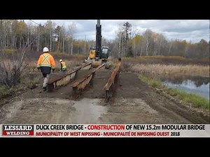 Municipality of West Nipissing - Municipal Bridge Replacement - Duck Creek Road - 2018