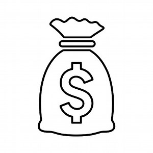 Capital, money, money bag icon . Simple vector illustration for web,...