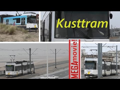 De Lijn KUSTTRAM Oostende Mega Movie! * Die berühmte Küsten- Staßenbahn in Belgien * Coastal Tram 4K