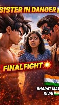Goku Saves His Sister & Defeats the Villain 💥 | Epic Bus Fight #shorts