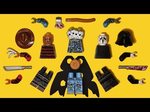 LEGO Ghostface | Freddy Krueger | Jason Voorhees | Best Slasher Film | Unofficial Minifigure