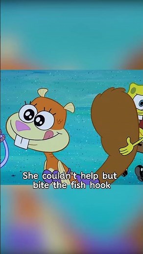 Sandy gave up her identity as a mammal and evolved into a fish.#spongebob