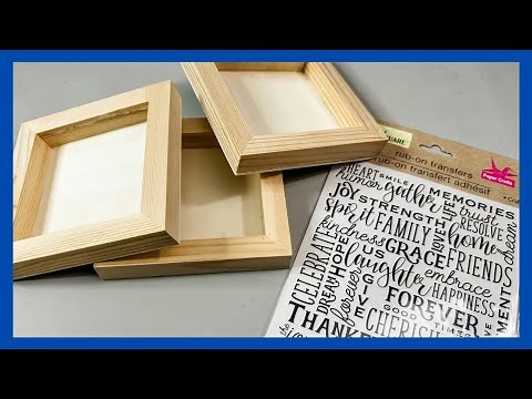 Rustic Decor DIY || Using Dollar Tree Transfers || Just 1 Easy Craft