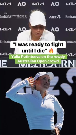 Yulia Putintseva reacts to a "disrespectful" crowd at the Australian Open 🍿 (via Australian Open) | Yahoo Sports