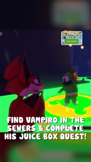 Gummibär The Gummy Bear on Instagram: "🧛VAMPIRO IS HERE 🧛 @roblox 🧃Collect up to 30 juice boxes in exchange for exclusive new pets! Available now in Gummy Bear Party!🦇 Link in bio to play🎃"
