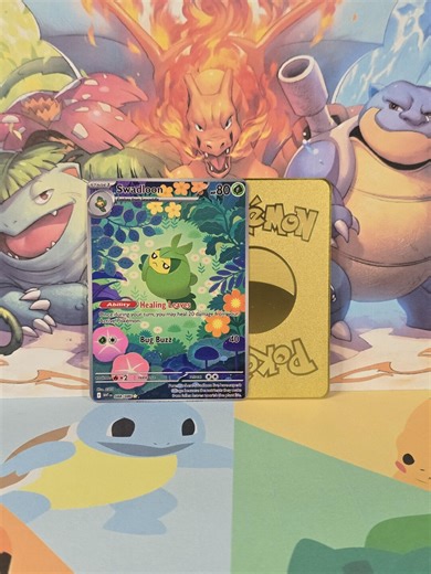 Swadloon White Flare IR Full Art Gold Metal Pokemon Card - Etsy Canada