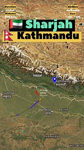 196 reactions | SHARJAH  to KATHMANDU Flight Route ✈️ Air Arabia Flight G9536 #aviation #travel #flight | Flight RouteXplorer | Facebook