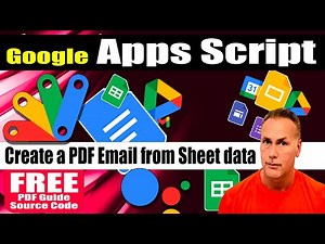 How to Create a PDF and Email from Sheet data using Google Apps Script code lesson