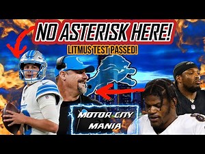 Detroit Lions GROUND Ravens With COMPLETE VICTORY In PRIMETIME!