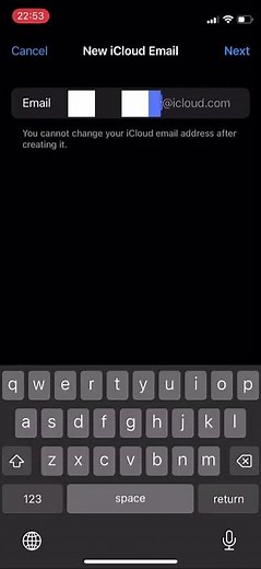 how to create icloud email account for iphone