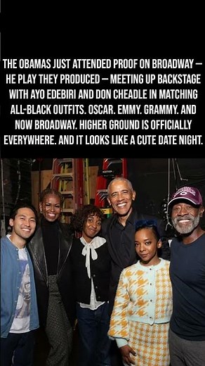 Barack & Michelle Obama Went On A Broadway Date Night To See Their Own Production 🎭❤️👑