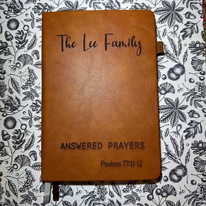 Prayer Journal Personalized | Custom Prayer Notebook | Answered Prayers Journal |faith Gifts for Family | Christian Gifts for Him and Her - Etsy