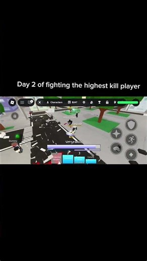 Day two of fighting the highest kill player in the server #roblox #ultrakill