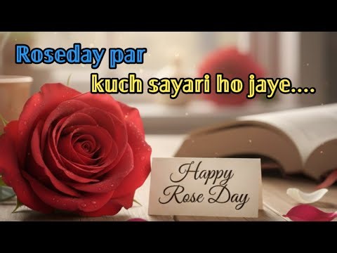 Rose day par kuch sayari ho jaye dosto