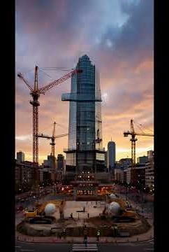 The skyscraper has grown before our eyes! The complete process of building a giant.