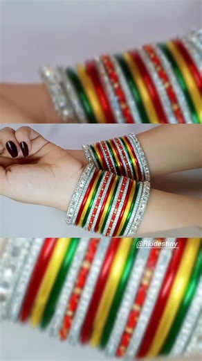 🌿गजरा चूड़ियां सेट🌿 #bangles #chudikasetkaisebanaen #youtubeshorts #shorts #chudidesign #sawan #teej