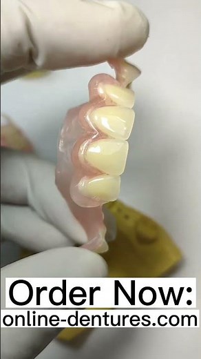 Acrylic Partial Dentures by Prof Dental Lab w 25 years experience, Online Order: online-dentures.com