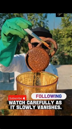 What Happens When Nitric Acid Touches a Lock? 😱 #shorts #viral