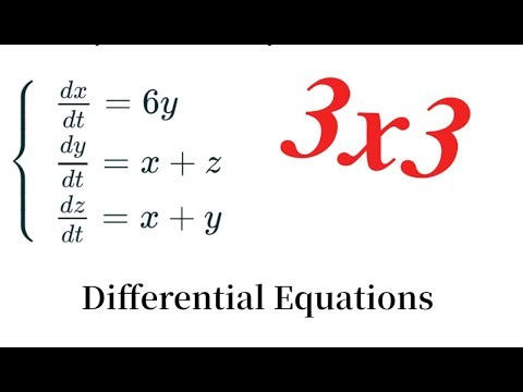 Solving Linear Systems of DEs using Matrices