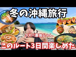 【沖縄旅行】夏より良いかも？冬の沖縄本島でグルメと観光を巡るドライブ旅行！2泊3日沖縄旅行vlog総集編