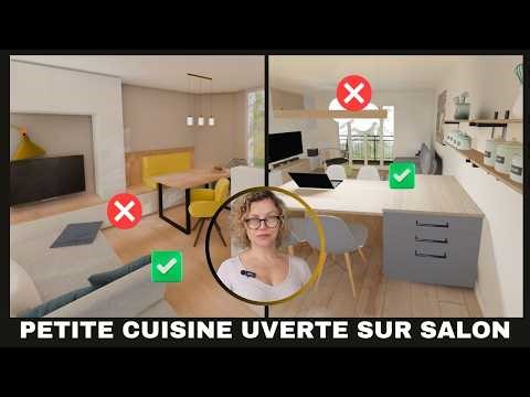 Petite cuisine ouverte sur salon : faut-il vraiment créer un bar ?