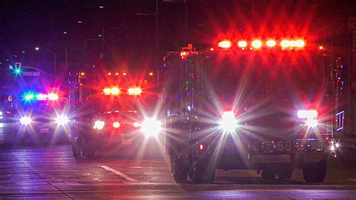 LAFD Engine 58, Rescue 58 (reserve), & LAPD West LA Unit Transporting