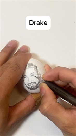 I Drew Drake On An Egg