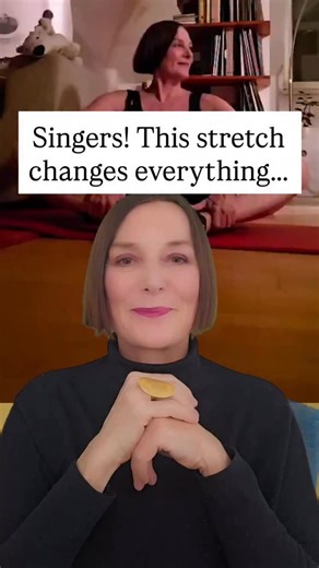 Eva Lindqvist - 🎭 Opera Singer | Vocal & Mental Coach on Instagram: "This stretch opens the lower body and breath space, activates the pelvic floor, and makes the voice feel more free and more stable. ✨ From my own experience, stretching before singing changes everything. That’s why I always combine body work with vocal exercises. 🎶 Want to train like this? Comment STRETCHING and I’ll send you all the information you need for my online Masterclass. 💻 #classicalsinger #operasinger #singingtech