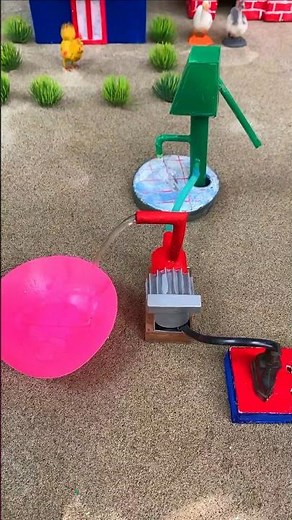 Mini hand water pump science project