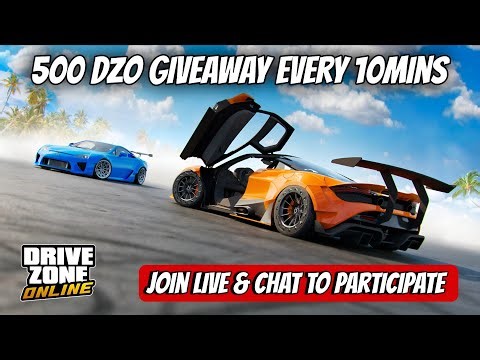 Win 500 DZO Every 10 mins : Drive Zone Online: Live Giveaway & Gameplay !! ‪@DriveZoneOnline‬
