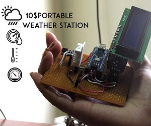 10 $ Portable Arduino Weather Station (AWS)