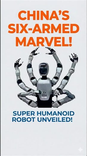 China Unveils SIX-Armed Super Humanoid Robot